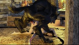 Mating Season | Big Werewolf Fucks a Woman Until He Comes