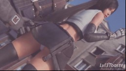 Hairy Tifa gets humiliated in public
