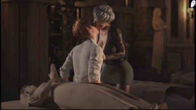 Mature woman and throbbing cock